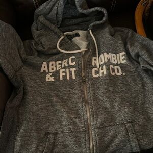 Abercrombie & Fitch Gray Hoodie Sweatshirt